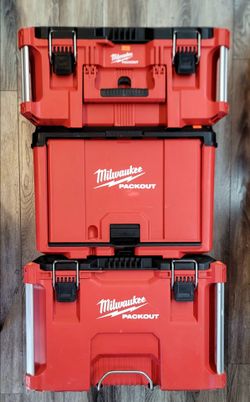 Milwaukee PACKOUT Tool Box Set of 3 ( 3 Boxes sold together or individually )