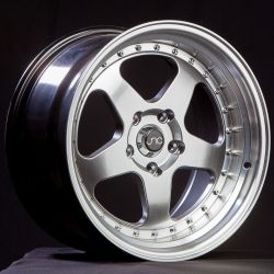 JNC010 Hyper Black Machined Lip Wheels - 15"-17"