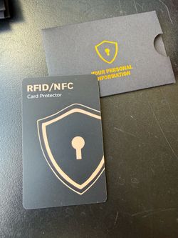 RFID Blocking Card Anti Scan Protector Blocker for Credit Cards Passport Wallet