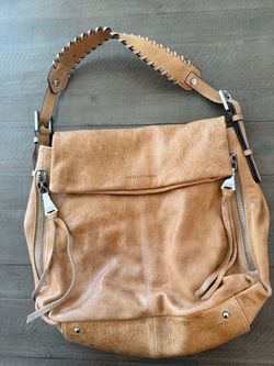 Aimee Kestenberg Tan Cognac Leather Hobo Shoulder Bag
