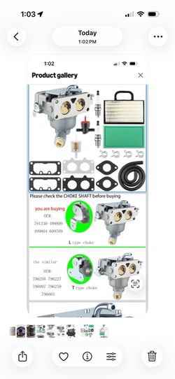791230 Carburetor for Briggs and Stratton V-Twin 77 405777 22HP 24HP 18-25HP Carburetor for Toro Cub cadet Troy bilt Craftsman Husqvarna La