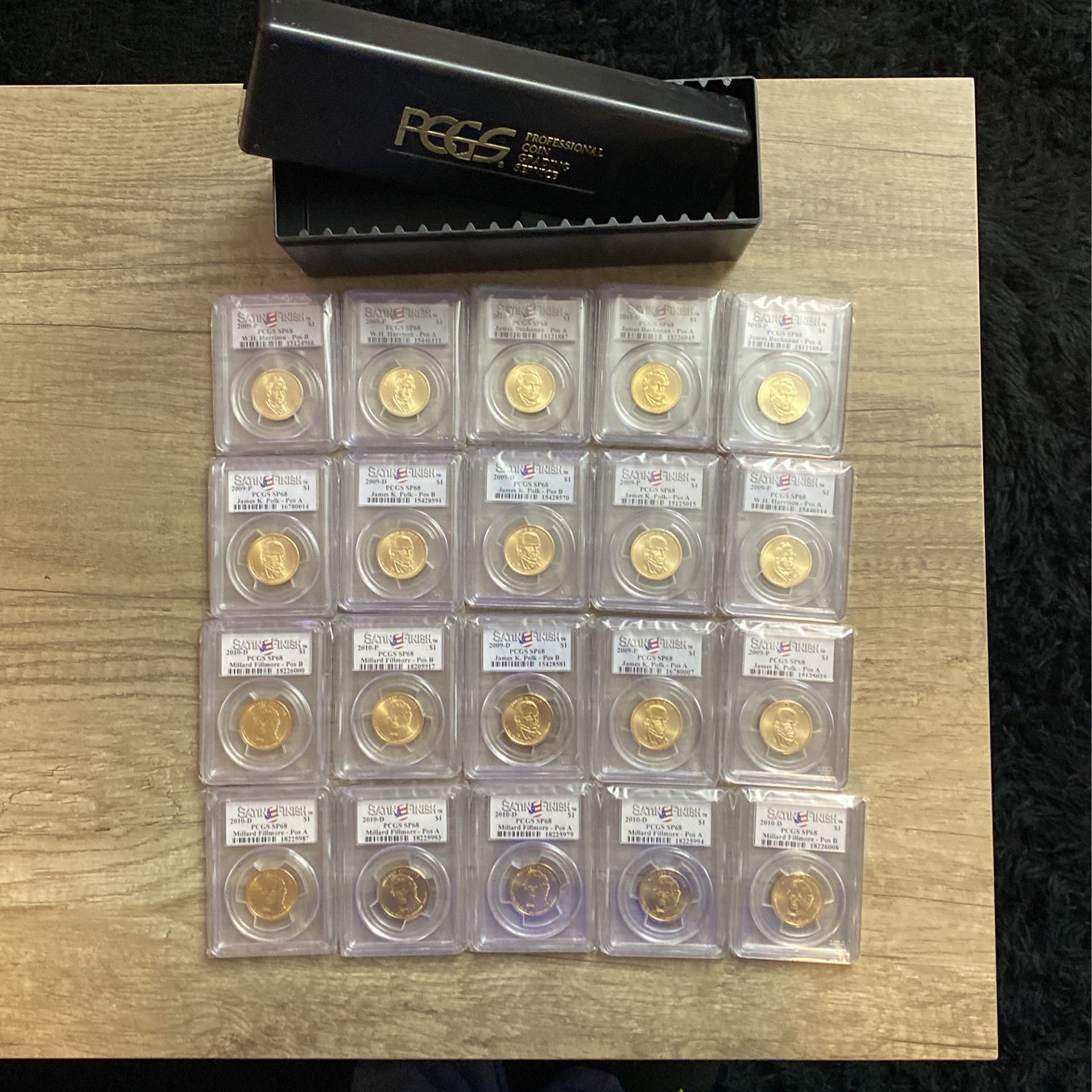 PCGS 20 Presidential Coin Lot Graded SP68