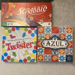 Board Games Azul Twister Scrabble