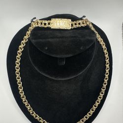 10K Chino Link Necklace 