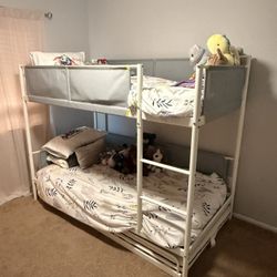 Bunk Beds With Sliding Additional Twin Bed 