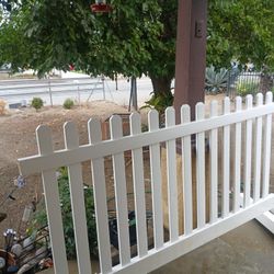 white fence