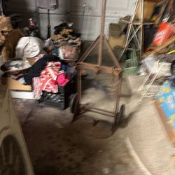 Antique Welding Rolling Rack With Safety Chain.$35 Obo  