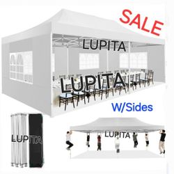 10x20 HEAVY DUTY Canopy Tent With Side Walls Gazebo Wedding Party Pop Up Tent Canopy- (FOR SALE) Carpa