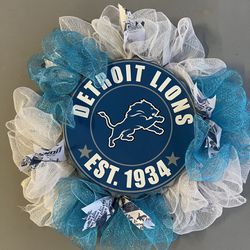 NFL Lions Sports Wreath