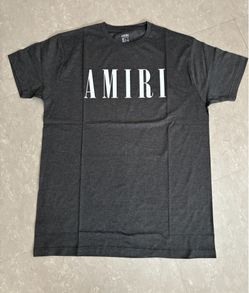 New Men’s Dark Gray Graphic AMIRI T-shirt Size LG