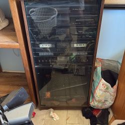 Record Player And Stereo Combo