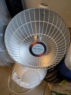Presto head dish plus footlight parabolic electric heater