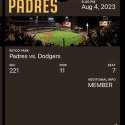 Padres/dodgers Game 8-4