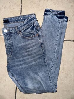 purple jeans