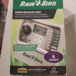 NEW open Box Rain Bird Indoor Irrigation Timer 6 Zone