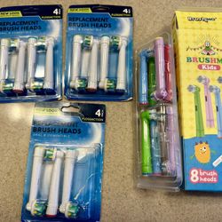 Generic/Unbranded Oral B electric Toothbrush Replacement Heads For Kids (7 PCs) And Adults (11 PCs) These are not Oral B brand but fit the Oral B toot