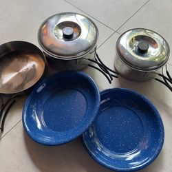 Camping Cookware Set For 2 - Portable Cookware