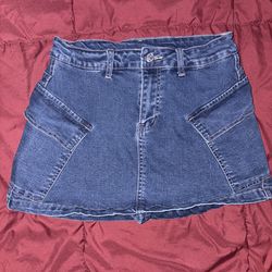 womens jean skort