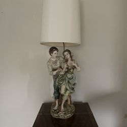 ANTIQUE CAPODIMONTE ITALIAN LAMP