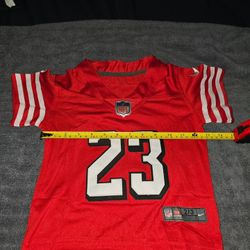 49ers Toddler McCaffrey Red Throwbacks $60ea Firm