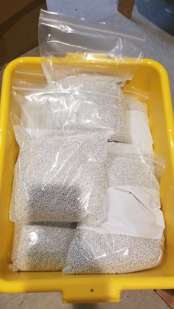 Poly pellets, poly beads