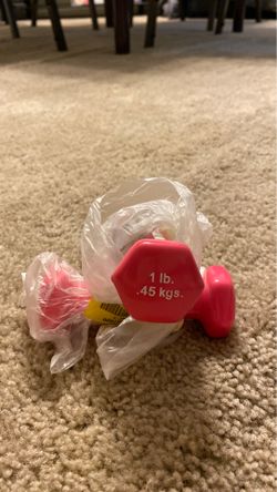 Pair of new 1 lb dumbbells
