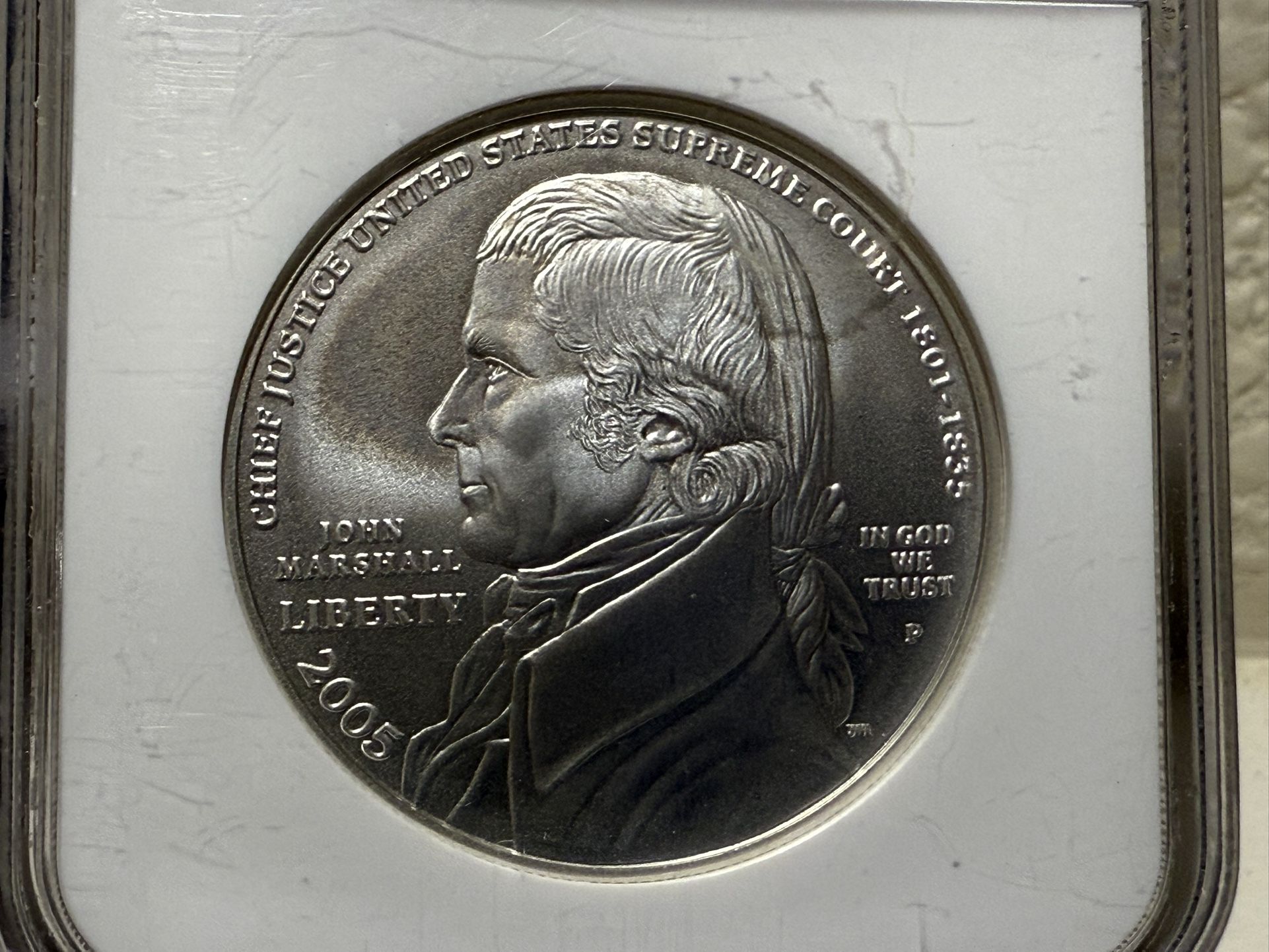 2005 P NGC MS70 John Marshall Commemorative Dollar
