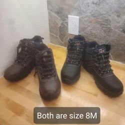 New Waterproof Vintage Men's Hiker Faux Leather Boots Both For 40.00 or 20.00 Each