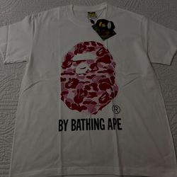White And Pink Bape Shirt 