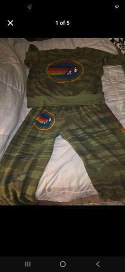 Aviator Nation Camo Joggers & Sweatshirt Set Size Large