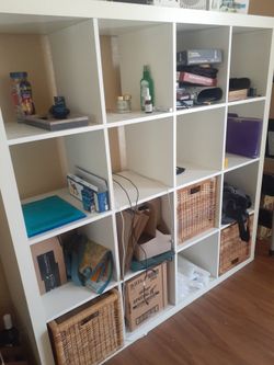 Ikea Kallax white bookslelf
