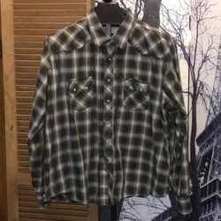Wrangler Men’s Plaid Western Shirt 