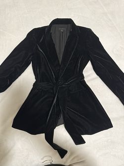 Ann Taylor Velvet Jacket With Belt