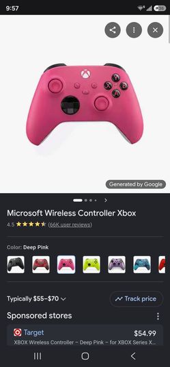 Pink xbox series x remote