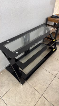 Under TV stand