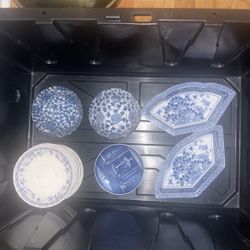 Blue & white kitchen items bundle- Sale today only 