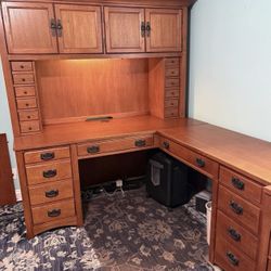 Solid Wooden Office Desk 