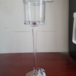 ✨️Glassware —  Tall Candle Holder with Rhinestone Wrap
