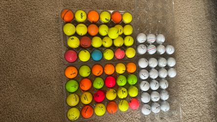 Neon Golf Balls 73 Mixed Callaway, Nike, Srixon Etc
