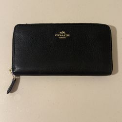 Coach Pebble leather wallet