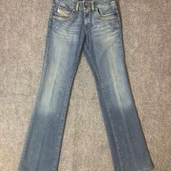 Diesel Jeans Womens Denim Bootcut Riden Low Rise Made In Italy Size 29X34 