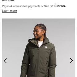 North Face Jacket Size largr