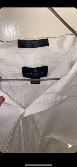 All white button down