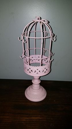 Bird Cage Jewelry Holder