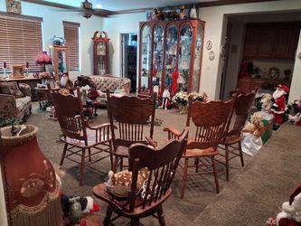 For solid oak chairs very good condition
