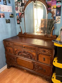 Antique dresser with mirror