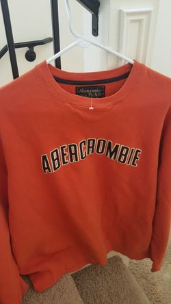 Like New Men's Abercromie & Fitch orange Sweatshirt