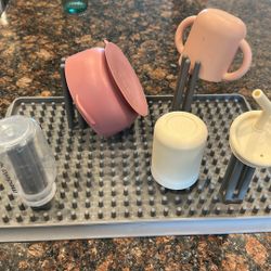 Baby Drying Rack- EzPz Silicone For Bottle Dish