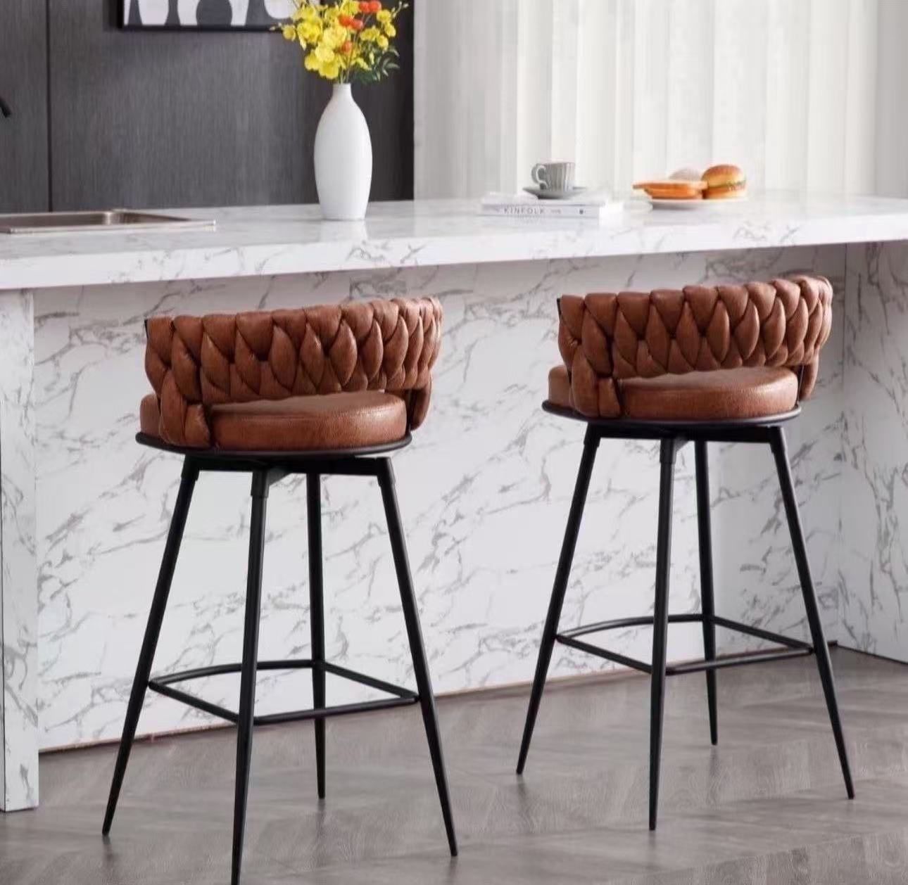 30inch Bar Stools Set of 2/Bar Height Bar Stools, 180° Swivel