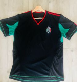 Mexico National Team Soccer Jersey Shirt Black/Green/Red Size Large